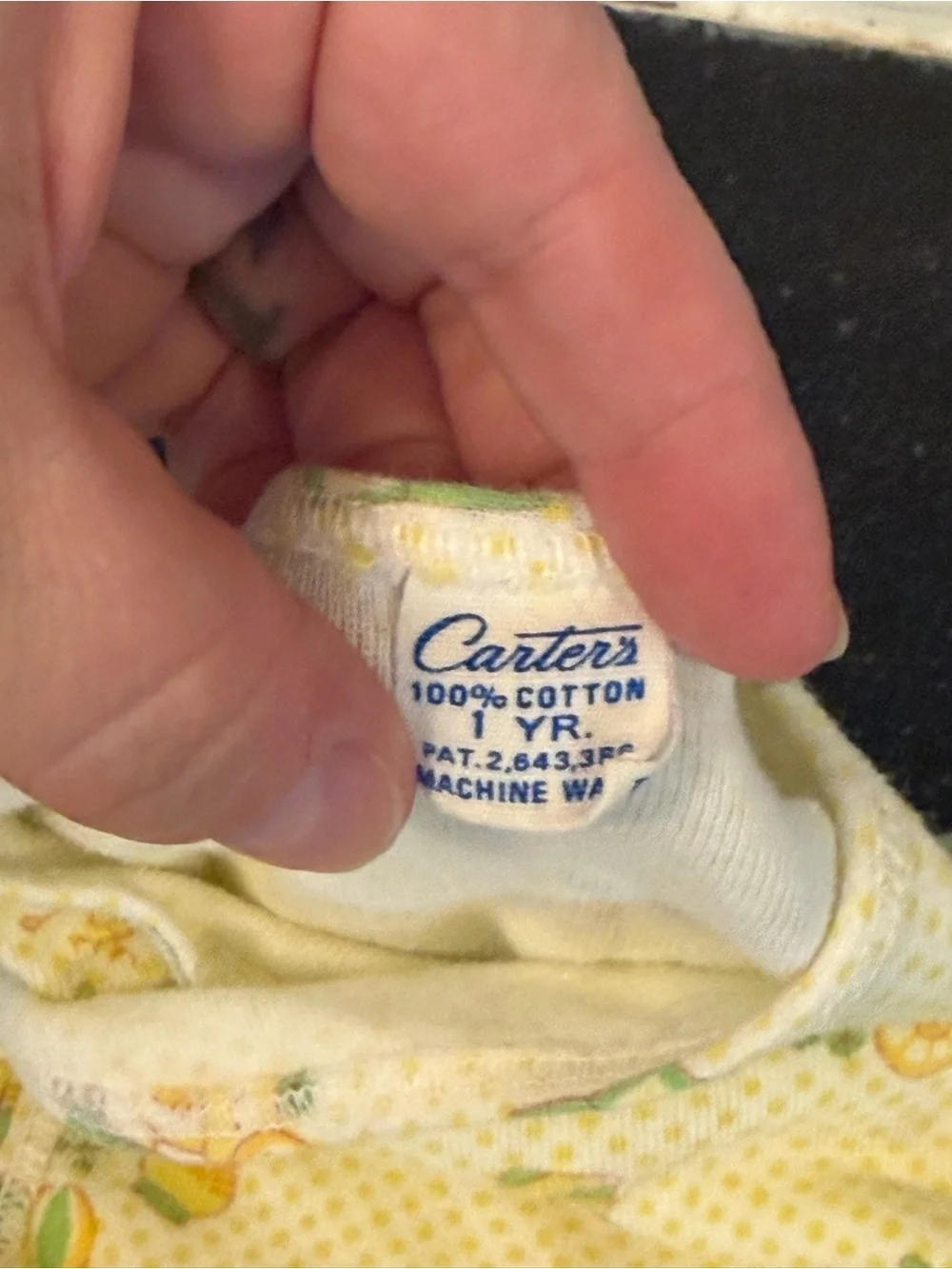 Infant Unisex CARTERS VINTAGE 1979 Cotton side snap Yellow/Aqua Undershirts 1YR